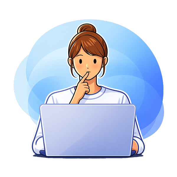 Person using a laptop